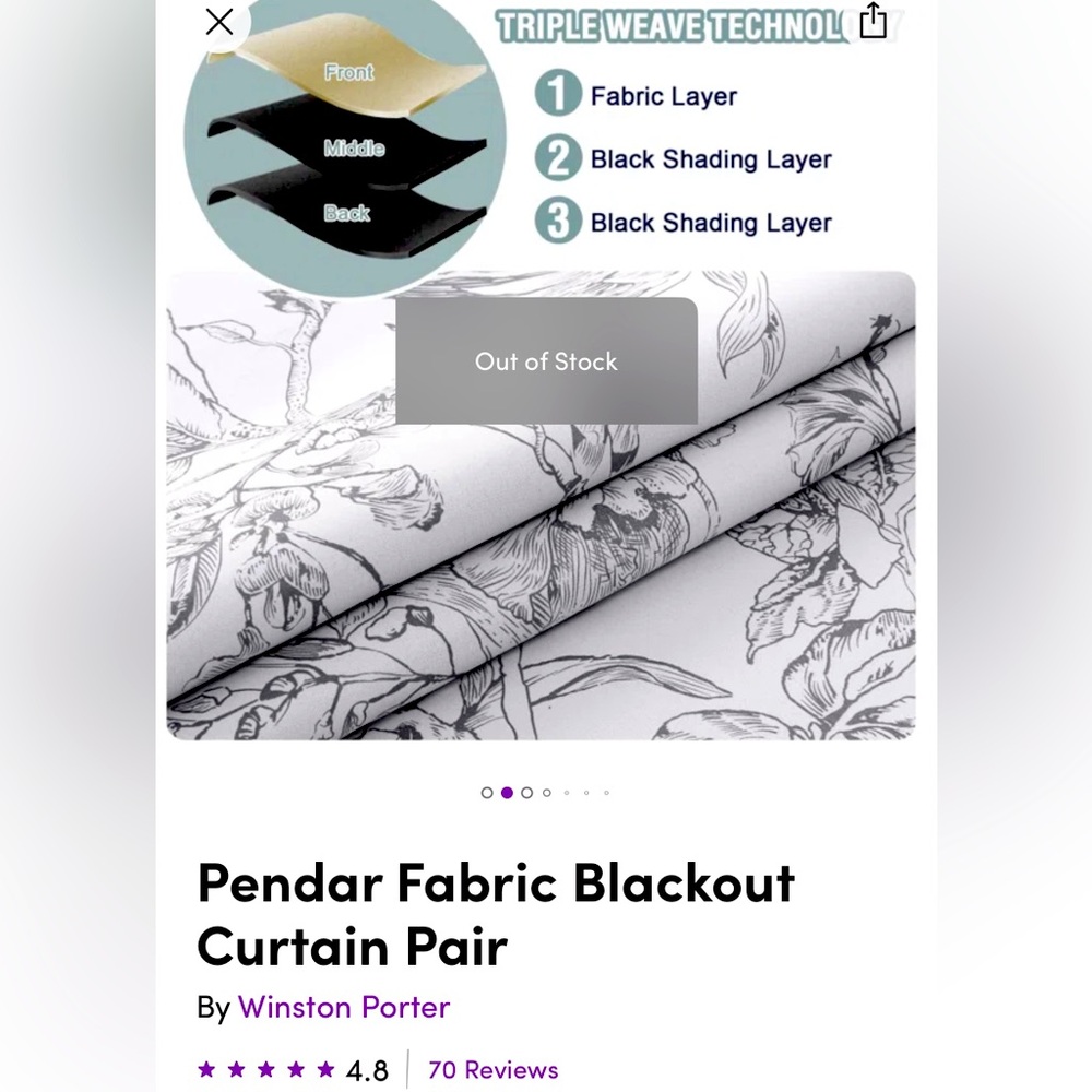 Wayfair-Blackout Curtains